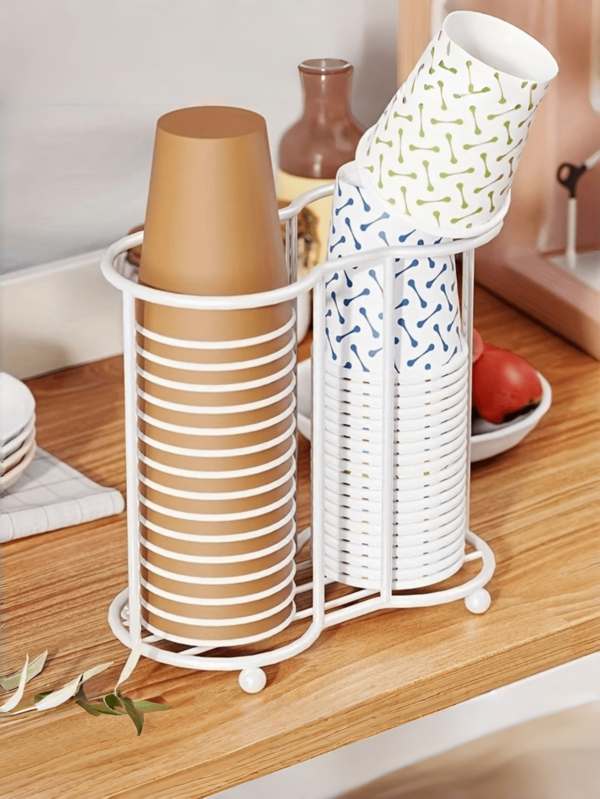 حامل أكواب مسمك ومكبر، موزع أكواب ورقية، مقاوم للأوساخ، مناسب للمكاتب ولوازم المكتب والمطاعم والمقاهي والحانات، مقوى ومتين، سهل التنظيف، مناسب للمطابخ والمطاعم وحفلات العائلة والشواء في الحديقة وحفلات المناسبات والكريسماس