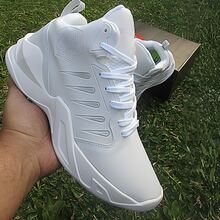 Men's High-Top Basketball Boot - Style, Comfort And Performance - 全白 - 查看 1