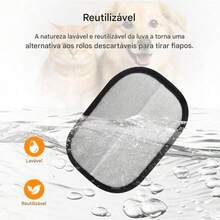 Pet Hair Removal Gloves, Double-Sided Cleaning Gloves, Reusable Deshedding Brush Glove For Cleaning. - Nhiều màu - Xem 8