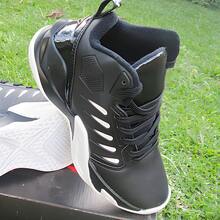 Men's High-Top Basketball Boot - Style, Comfort And Performance - Black and White - View 3