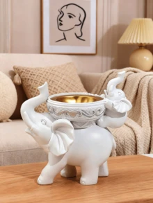 1 X Mother And Child Resin Decorative Candle Holder, Suitable For Home, Living Room, Bedroom, Study, Office, Holiday Gifts, Christmas, Valentine's Day, Mother's Day, Thanksgiving, Best Holiday Gift. - Multicolor - View 5