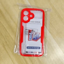 Hadaasi 1pc Red 2-In-1 Full Body Protective Case With Front Screen Protector, TPU Soft Edge + PC Hard Back Cover, Compatible With IPhone 16/16E/15/14/13/12/11 Pro Max/Plus/SE2/SE3/7/8 And Galaxy S26Ultra/S26Plus/S26/M36/S25FE, Redmi 12/13C/12C/Note 12 Pro/NOTE14PRO+/NOTE13PRO/NOTE13PRO+, POCO M6PRO, OPPO Reno14 Pro/Reno14 F, Infinix Hot 60 Pro/Hot 60 Pro+ - Red - View 85