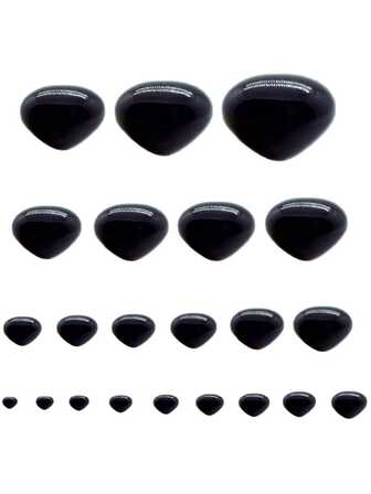 10 st triangulära djurnäsor DIY-hantverk plyschdockatillbehör till nallebjörnsdocka