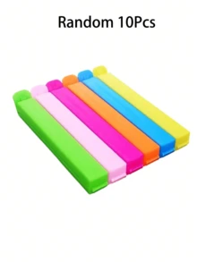 1/5/10/20 piezas Clips para bolsas de alimentos, Clips de sellado portátiles para mantener frescos los alimentos, Clips reutilizables a prueba de humedad y polvo, Adecuados para todo tipo de bolsas de plástico y bolsas de aperitivos, Cajas y almacenamiento de cocina, Accesorios de cocina, Utensilios de cocina