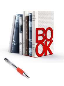 2 Sets Of BOOK Metal Bookshelves, Office Desktop Bookshelves, Retro Minimalist Book Racks, Home Living Room And Office Bookshelf Decorations, Reading Aids, Book Material Storage Racks, Christmas And Valentine's Day Return To School Gifts, Study Supplies, Student Gifts, Book Stands (Black, White, Red)