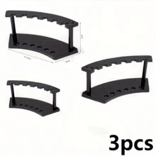1/3/6pcs Plastic Pen Holder, 6-Slot Pen Display Stand, For Ballpoint Pens, Markers, Fountain Pens, Eyebrow Pencils, Makeup Brushes, Home/Office/Store Storage Organizer, Transparent Craft Display Rack, Desktop Display Stand, Portable Office & Home Storage Solution, Office Supplies & Accessories, Back To School Gift, Desk Organizer, Cosmetic Organizer, Best Gift For Coworkers, Classmates, Teachers, Friends, Relatives - Multicolor - View 12