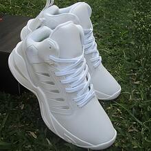 Men's High-Top Basketball Boot - Style, Comfort And Performance - 全白 - 查看 3