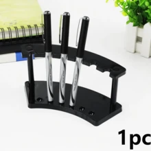 1/3/6pcs Plastic Pen Holder, 6-Slot Pen Display Stand, For Ballpoint Pens, Markers, Fountain Pens, Eyebrow Pencils, Makeup Brushes, Home/Office/Store Storage Organizer, Transparent Craft Display Rack, Desktop Display Stand, Portable Office & Home Storage Solution, Office Supplies & Accessories, Back To School Gift, Desk Organizer, Cosmetic Organizer, Best Gift For Coworkers, Classmates, Teachers, Friends, Relatives - Multicolor - View 11