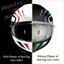 1pc Motorcycle Helmet Anti-Fog Anti-Rain Film - Long-Lasting Protection To Maintain Clear Vision In Rain, Transparent Riding Goggles, Durable Clear Film, Suitable For Outdoor Enthusiasts - Multicolor - View 3