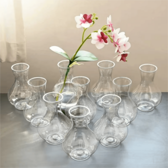 1/3/6/8 pezzi Vasi mini in stile bohémien in plastica, adatti per girasoli, avocado e piccole piante bulbose, ottimi per decorazioni di matrimoni, soggiorni e tavoli da pranzo, vasi per la Festa di San Valentino, vasi in stile bohémien fatti a mano, per amanti delle piante