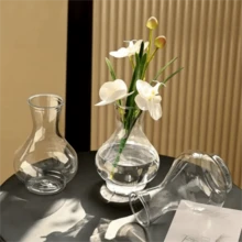 1/3/6/8pcs Bohemian Style Plastic Mini Vases, Suitable For Sunflowers, Avocados And Small Bulb Plants, Great For Wedding, Living Room And Dining Table Decor, Handmade Bohemian Vases, Plant Lovers - White - View 12