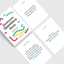 BINDOVE 1 Box Interaktives Kartenspiel für Paar, Partner-Tischgesprächs-Karten, Eisbrecher-Kartenspiel für Erwachsene, zur Stärkung der Paarbeziehung, geeignet für Spieleabend, Reisen, Geburtstag, Jahrestag, Weihnachten, Valentinstag Geschenk - Verschiedenfarbig - Übersicht 5