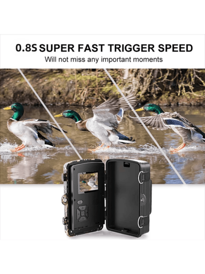 1pc Outdoor Hunting High Definition Camera, Security Slimme Surveillance Camera Battery Or Solar Power (Battery Not Included), 1080P Remote HD Outdoor, IP66 Waterproof, Night Vision, Animal Tracking, Monitoring Game view 6