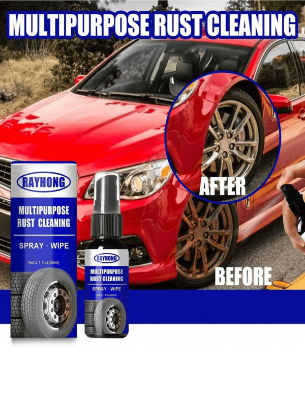 rayhong Rust Remover & Lubricant, Metal Door & Window Cleaner, Rust Converter For Loosening Screws & Bolts, Suitable For Automotive Metal, Door & Window Cleaning, Rust Removal And Self-Lubrication