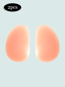 2 件/套女士粉色硅胶臀垫，不粘，隐形，可重复使用 300 克臀部提升和保护 - 彩色 - 查看 9