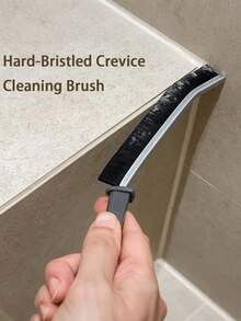 Set de 3 cepillos multiusos para ranuras, cepillo para limpiar ranuras estrechas, cepillo para juntas de azulejos de baño, limpiador de ranuras con cerdas duras, adecuado para el hogar, restaurante, azulejos de cocina, rieles de ventanas (color/estilo aleatorio)