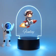 1pc Custom Cartoon Cape Boy 3D Led Night Light, Custom Super Hero, Custom Car, Custom Giant Wheel 3D Led Night Lamp, Color Changing Bedroom Manga Anime Figure Night Lights Gift,Christmas Gift Supplies