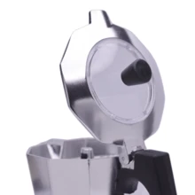 Cafetera Con Tapa Transparente La ITALIANA ALEACIÓN ALUMINIO Expresó Clásica Moka Coffee Medidas disponibles 3 / 6 / 9 / 12 tazas  ✅ Entrega de 1-3 días - CAFETERA 12 TAZAS - Ver 4