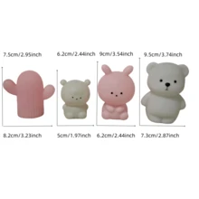 Cute Multi-Shape Small Night Light For Bedroom, Bathroom, Dorm, Atmosphere Lamp, Battery Powered (Non-Rechargeable), Birthday Gift For Girlfriend, Friend - Multicolor - View 9