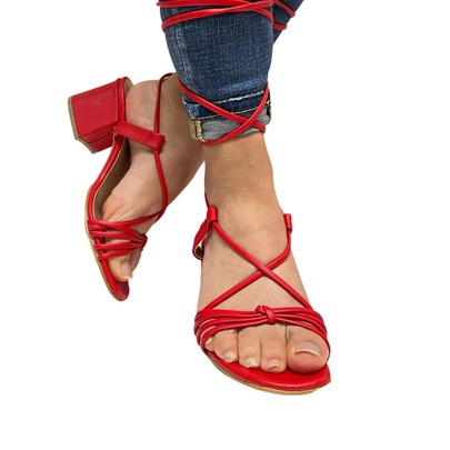 zapatillas de tacon bajito para mujer  gladiador  Glamour    Cordones traseros    zapatilla  Fiesta    2025