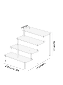 Multi-Layer Acrylic Display Shelf, Perfume Storage Rack With Lockable Shelves - Transparent Art Storage Rack, Suitable For Halloween And Christmas Decoration - Multicolor - View 25