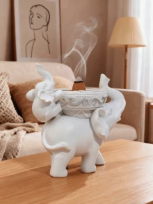 1 X Mother And Child Resin Decorative Candle Holder, Suitable For Home, Living Room, Bedroom, Study, Office, Holiday Gifts, Christmas, Valentine's Day, Mother's Day, Thanksgiving, Best Holiday Gift. - Multicolor - View 4