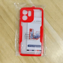 Hadaasi 1pc Red 2-In-1 Full Body Protective Case With Front Screen Protector, TPU Soft Edge + PC Hard Back Cover, Compatible With IPhone 16/16E/15/14/13/12/11 Pro Max/Plus/SE2/SE3/7/8 And Galaxy S26Ultra/S26Plus/S26/M36/S25FE, Redmi 12/13C/12C/Note 12 Pro/NOTE14PRO+/NOTE13PRO/NOTE13PRO+, POCO M6PRO, OPPO Reno14 Pro/Reno14 F, Infinix Hot 60 Pro/Hot 60 Pro+ - Red - View 92