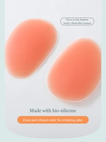 2 件/套女士粉色硅胶臀垫，不粘，隐形，可重复使用 300 克臀部提升和保护 - 彩色 - 查看 5