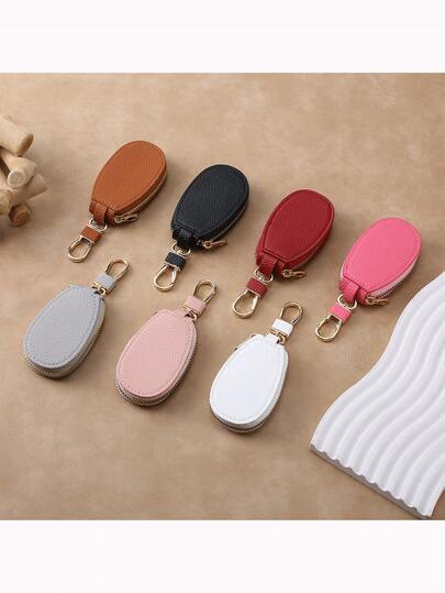 1 Mini Car Key Bag Unisex Universal Car Key Storage Bag Creative Fashionable Simple Hanging Decoration Keychain For Men Mini Wallet Small Wallet Wallet Keychain For Women