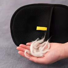 Pet Grooming Gloves, Reusable Cat Hair Removal Tool, Double-Sided Brush For Sofa Clothes Cleaning - 黑色 - 查看 5