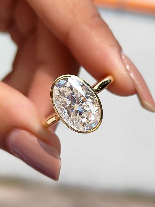 1 pieza Anillo de caramelo con cielo estrellado de alto brillo de lujo, de plata de ley 925, anillo de mujer elegante, regalo de San Valentín, cumpleaños, uso diario, vuelta al colegio