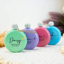 1pc Customized Bride/Bridesmaid Flask, Bachelorette Party Gift, Wedding Favor, Christmas Gift