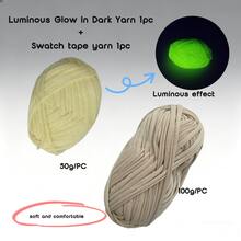 50g/Pack Glow-In-The-Dark Yarn, Glow Yarn, DIY Handcraft Knitting, Crochet, Carpet, Hat, Clothing - Multicolor - View 35