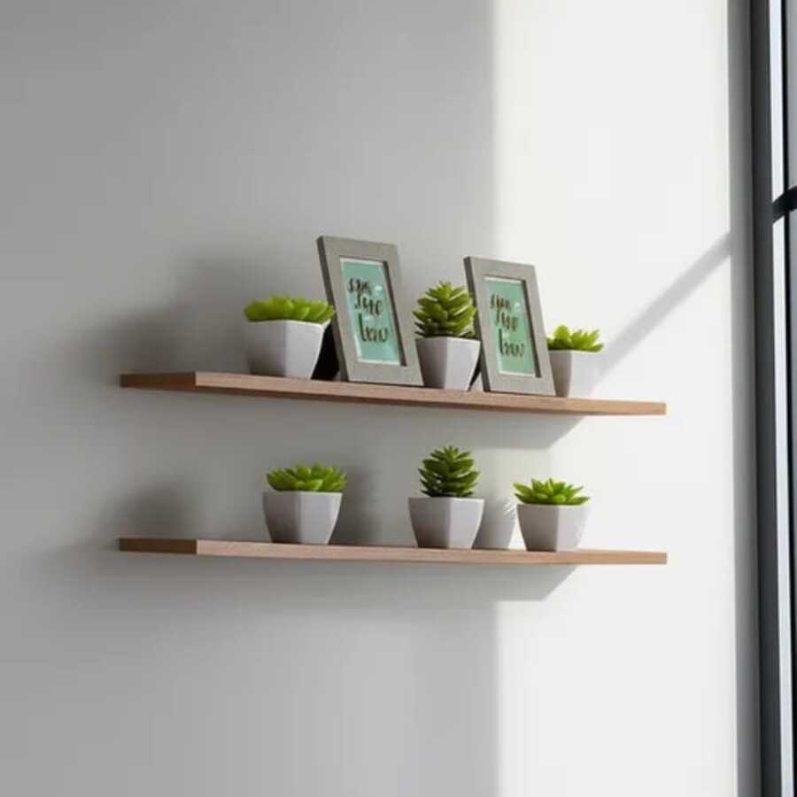 Shelf Kit With Invisible Support Shampoo Holder Organizer For Kitchens And Bathrooms Doll - Rỉ Nâu - Xem 1
