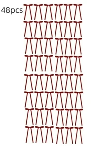 12/24/48 szt. Aksamitne kokardy świąteczne w stylu vintage do dekoracji choinki, rustykalne rękodzieło i prezenty, klasyczne kokardy z poliestrowej wstążki na Boże Narodzenie, Walentynki, ślub, urodziny, święta, dekoracje do domu i na wesele