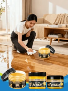 100g/80g/40g Natürliches Bienenwachs Möbelpolitur - poliert, imprägniert, kratzfest, Holzbodenpflege Bienenwachs. Natürliches Bienenwachs nährt Holz intensiv, wodurch es seinen Glanz und sein natürliches Gefühl wiedererlangt. Langanhaltender glänzender Schutz, verhindert Alterung, Trockenheit und Rissbildung. Wasserdicht, schimmelbeständig und entfernt Flecken. Löst Probleme wie Stumpfheit, Trockenheit, Kratzer durch Reibung sowie Feuchtigkeit/Schimmel.