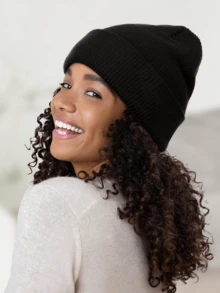 Women Satin Lined Knit Beanie Hat Winter Hats For Women Men Silk Lining Soft Slouchy Warm Cuffed Beanie Hat - Knitted Hat - View 13