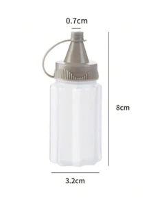 4 buc condimente cutie uz casnic transparent sos sticla stoarce sticla roșii salată sticla condimente sticla bucătărie condimente borcan PE sticlă de plastic