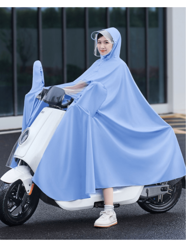 Capa de chuva especial para bicicletas elétricas, capa de chuva adulta para motocicletas e veículos elétricos, adequada para pilotar motocicletas, caminhadas e viagens, projetada para proteção contra chuva forte