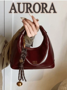 Chic Crossbody Bag Tailored For Women, Crescent - Shaped Shoulder Tote Featuring A Detachable Strap-Boasts Ample Space To Hold Daily Essentials Like Phones, Wallets, And Cosmetics, Perfectly Suited For Various Occasions Including Travel, Romantic Dates, Office Work, Relaxing Holidays, Lively Parties, And Leisurely Shopping Trips - 彩色 - 查看 6