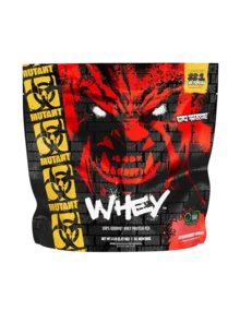 MuscleMeds MUTANT Mutant Whey proteína 100% whey 5 LB, suplemento alimenticio deportivo para músculo, ideal para recuperación y crecimiento muscular, fórmula avanzada sabor vainilla, recomendada para entrenamiento fitness, suplemento alto en proteínas, calidad internacional - FRESAS CREMOSAS - Ver 1