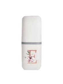 1个玫瑰金字母A-Z便携式牙刷架，让您的牙刷保持清洁，方便携带！旅行牙刷架，便携式牙刷杯盖，适合旅行、露营、出差和上学，多功能牙刷杯，旅行洗漱杯，牙刷和洗漱用品收纳套装，简约洗漱收纳盒，旅行必备，浴室配件，家居用品和收纳（白色） - 彩色 - 查看 19