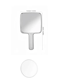 Espelho de mão portátil quadrado com efeito ondulado na água, moderno e charmoso, para maquiagem em viagens. Ideal para presentear familiares e amigos. Perfeito para maquiagem, maquiagem, decoração de quarto, penteadeira, viagens, quarto, acessórios de maquiagem, espelho, espelho de penteadeira, mini espelho, espelho compacto, espelho pequeno, espelho de mão, lembrancinhas, ferramentas de maquiagem, produtos baratos, presentes, presentes para mulheres, presentes de Natal.