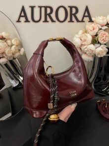 Chic Crossbody Bag Tailored For Women, Crescent - Shaped Shoulder Tote Featuring A Detachable Strap-Boasts Ample Space To Hold Daily Essentials Like Phones, Wallets, And Cosmetics, Perfectly Suited For Various Occasions Including Travel, Romantic Dates, Office Work, Relaxing Holidays, Lively Parties, And Leisurely Shopping Trips - 彩色 - 查看 2