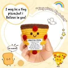 1-4pcs Handmade Crochet Desktop Decor Figurines, Funny Sci-Fi Character Dolls, Cartoon Style, Great Birthday Gift For Best Friends, Sisters, Girlfriends, Moms, Grandmas, Unisex, Coworkernal Support, Positive Vibes, Party, Halloween, Thanksgiving, Christmas, Appreciation, Plush Toys, Room, Bedroom, Desktop, Small Gifts, Souvenirs