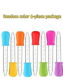 Bộ 6 ống nhỏ giọt, chất liệu silicon, ống nhỏ giọt y tế trong suốt 5ml, dụng cụ nhỏ giọt nhiều màu sắc, ống nhỏ giọt silicon có vạch chia, ống nhỏ giọt đựng tinh chất mỹ phẩm (màu ngẫu nhiên), ống nhỏ giọt bằng nhựa, ống nhỏ giọt chất lỏng, ống nhỏ giọt làm từ chất liệu hỗn hợp silicon và nhựa với đầu hút hình cầu, đồ trang trí Halloween, đồ dùng tiệc Halloween, đồ trang trí Giáng sinh. - Nhiều màu - Xem 13