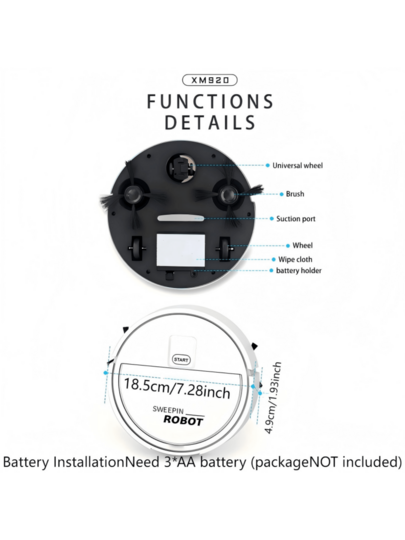 Unmanned Sweeper, Convenient Sweeper.Multi Function Vloer Stofzuiger Cleaner view 10