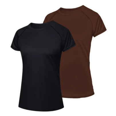 Kit 2 Camisetas Dry Fit Femininas Básicas Academia Treino Blusa