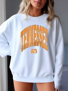 Tennessee Shirt, , Tennessee Volunteers, Tennessee Vols Sweatshirt, Retro Tennessee College Tee, Football, Tennessee Gift, Unisex Sweatshirt - trắng - Xem 1