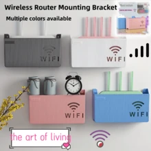 2 szt./1 szt. Uchwyt do routera bezprzewodowego, łatwy w montażu – schowek na ścianę bez wiercenia, polerowana powierzchnia, wielofunkcyjny organizer do domu i biura, praktyczny haczyk, półka ścienna na Wi-Fi, schowek na router, organizer na kable do salonu bez wiercenia, schowek na ścianę, bezprzewodowy Wi-Fi, dekoder TV